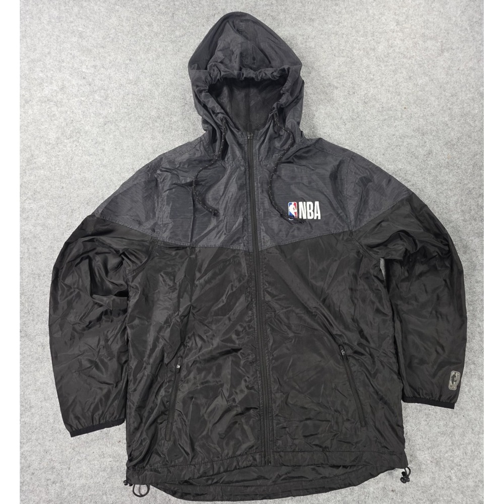 NBA Windbreaker Lightweight Jacket Hooded - Size Medium - 100% Polyester Zip up